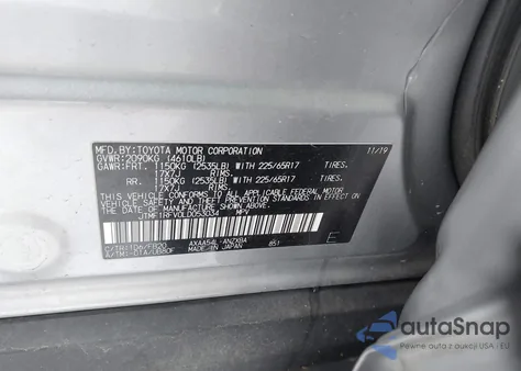 2020 Toyota Rav4 Le из США, поврежденный, VIN JTMF1RFV0LD053034